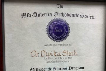 Orthodontic Success Program certificate of Dipika Shah